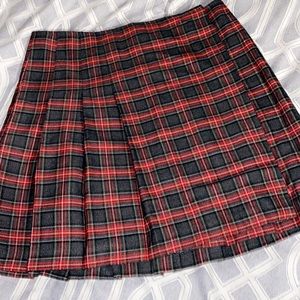 Red plaid Skirt